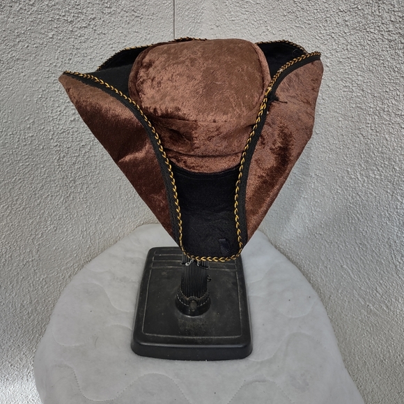 Teetot Pirate Hat Velvety Halloween Costume Party Cosplay Festival Themed Event - Picture 6 of 10